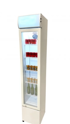RÉFRIGÉRATEUR PORTE EN VERRE ÉTROIT